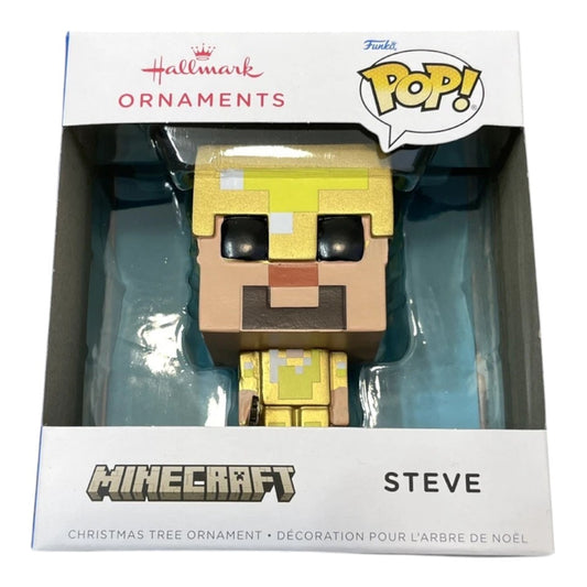 Hallmark Minecraft Steve in Gold Armor Funko POP! Christmas Ornament