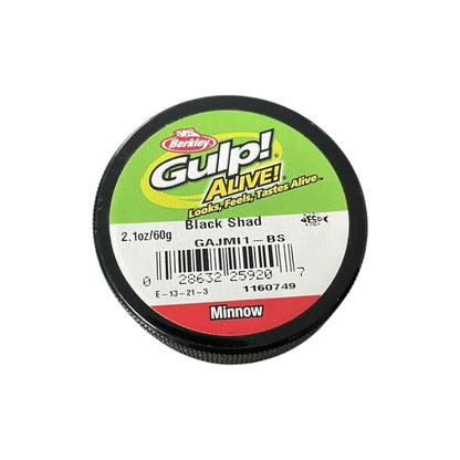 Berkley Gulp Alive Scented 1" Minnow Bait | 60g | Black Shad