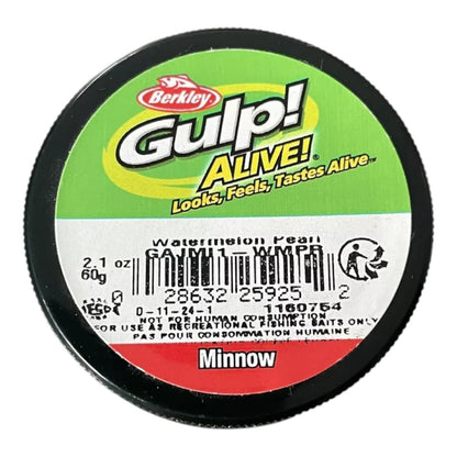 Berkley Gulp Alive Scented 1" Minnow Bait | 60g | Watermelon Pearl