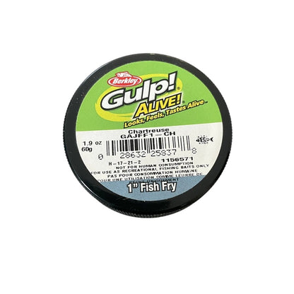 Berkley Gulp Alive Scented 1" Fish Fry Bait | 60g | Chartreuse